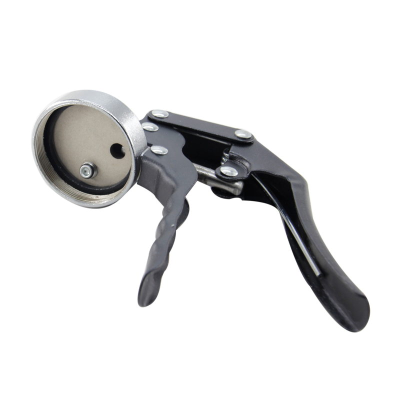 Pistol tugas berat mencengkam pistol gris aluminium