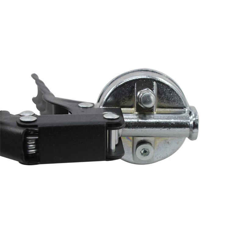 Pistol tugas berat mencengkam pistol gris aluminium